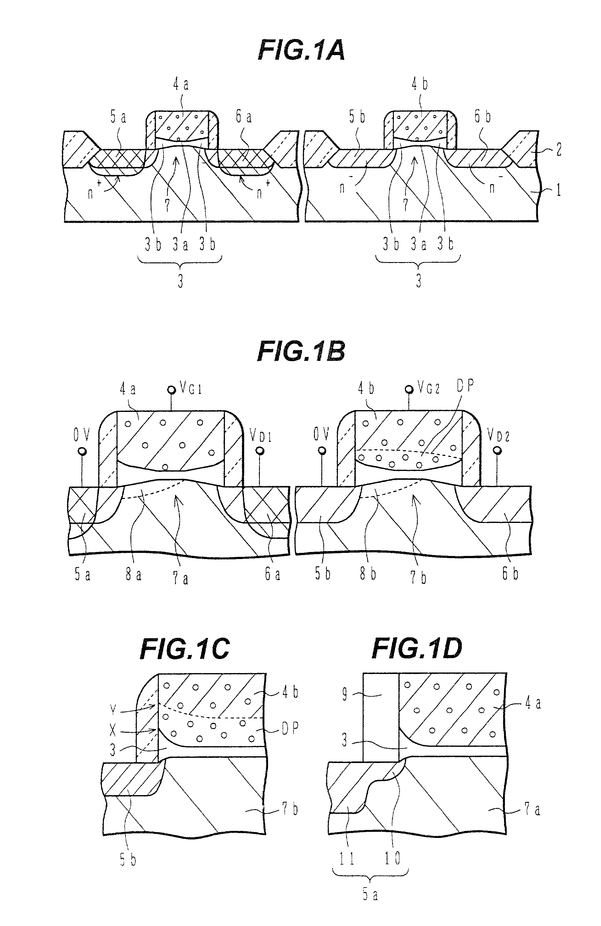 Multi-voltage level semiconductor device and its manufacture