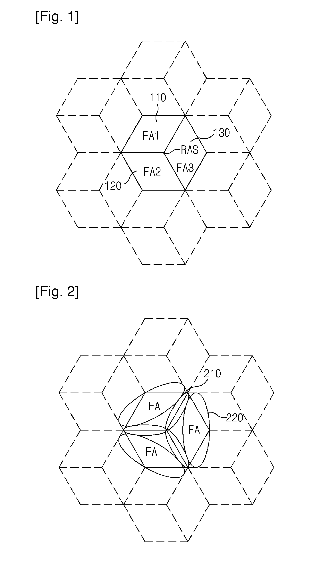 Frequency reusing method in wireless communication system and radio access station system for the same