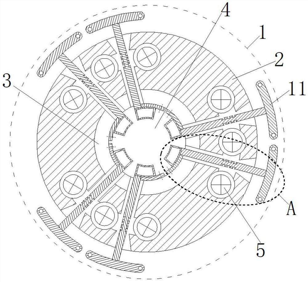 Surrounding type LED solar street lamp