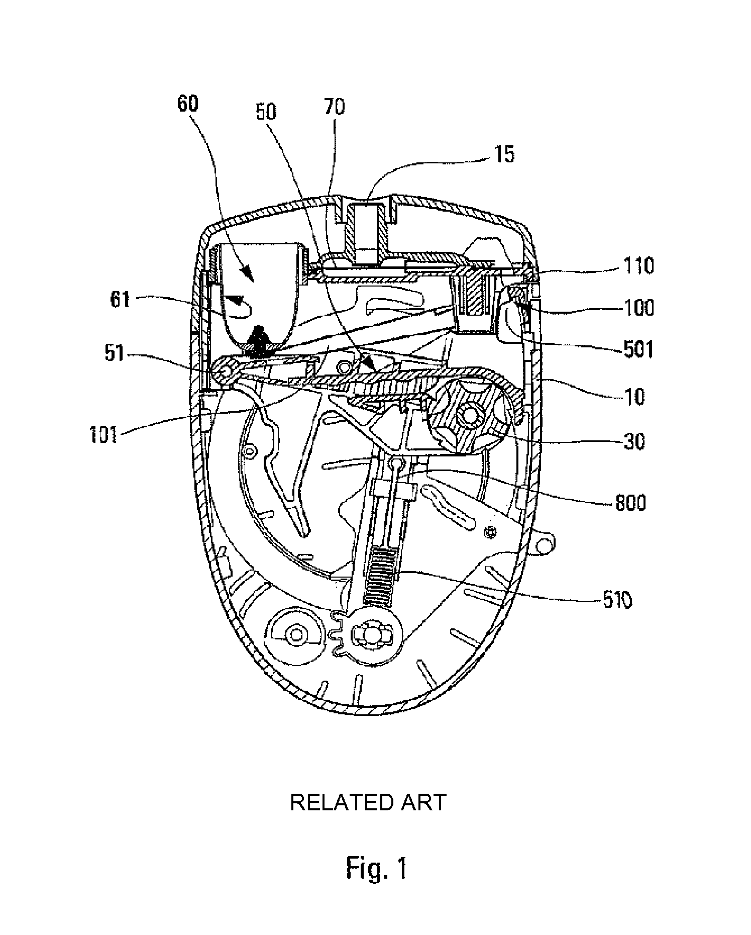 Device for dispensing a fluid product