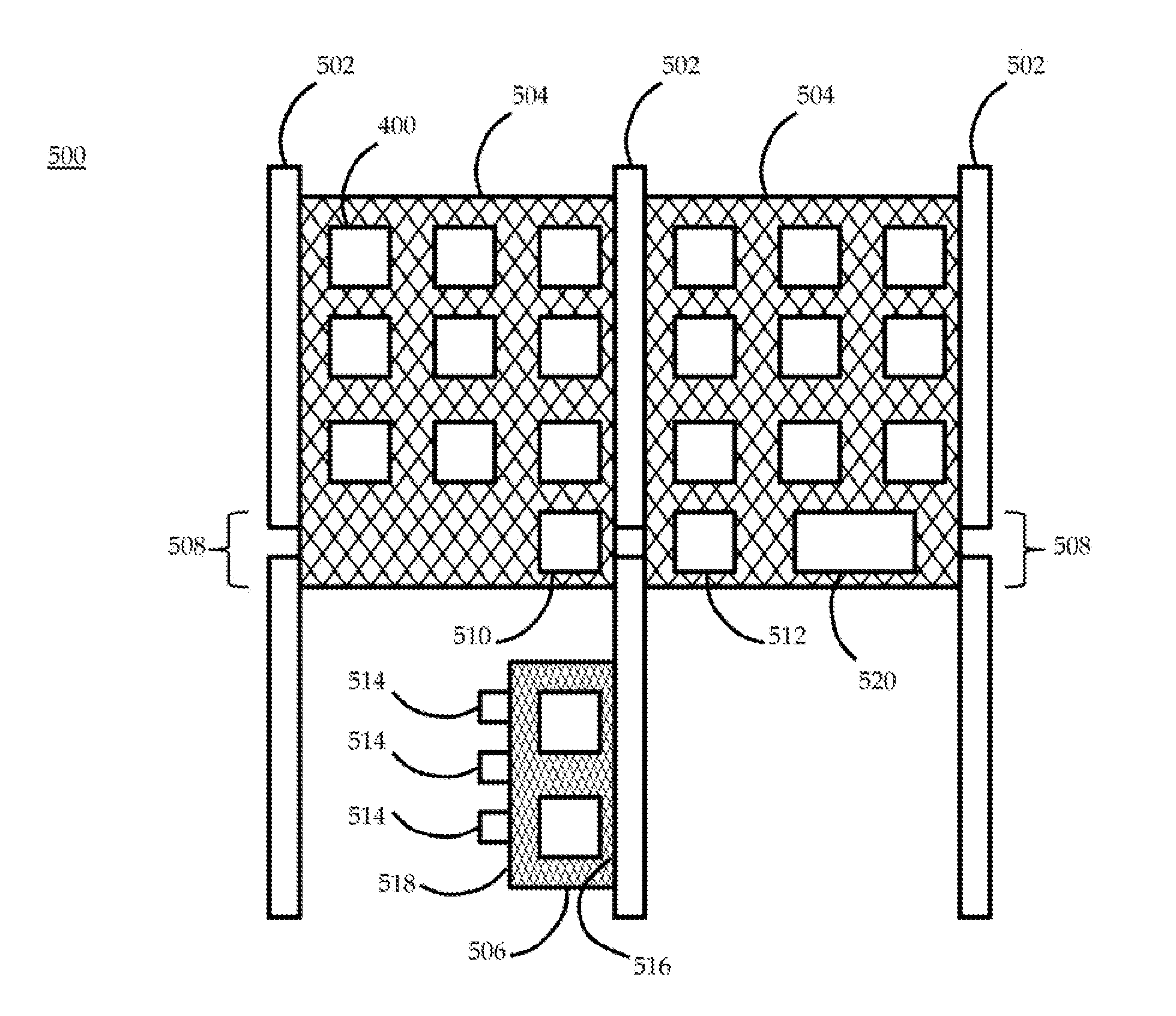 Building support with concealed electronic component for a structure