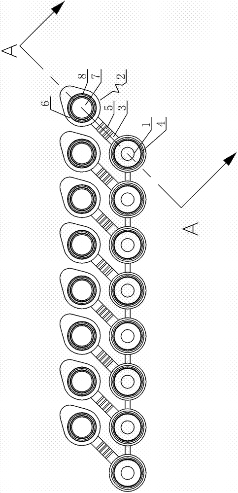 Polymerase chain reaction eight-cascade calandria structure with cover