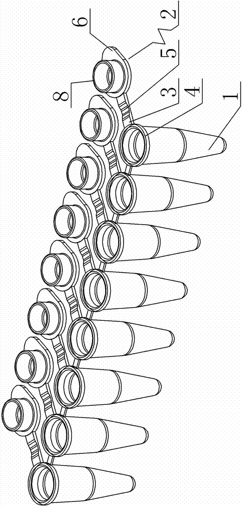 Polymerase chain reaction eight-cascade calandria structure with cover