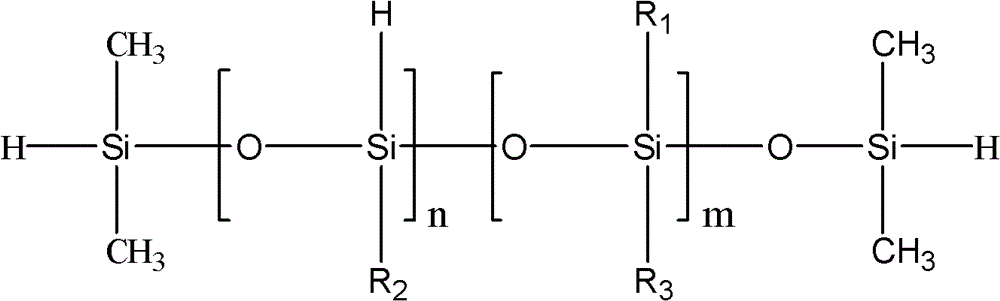 Preparation method for phenyl hydrogen-containing silicone oil