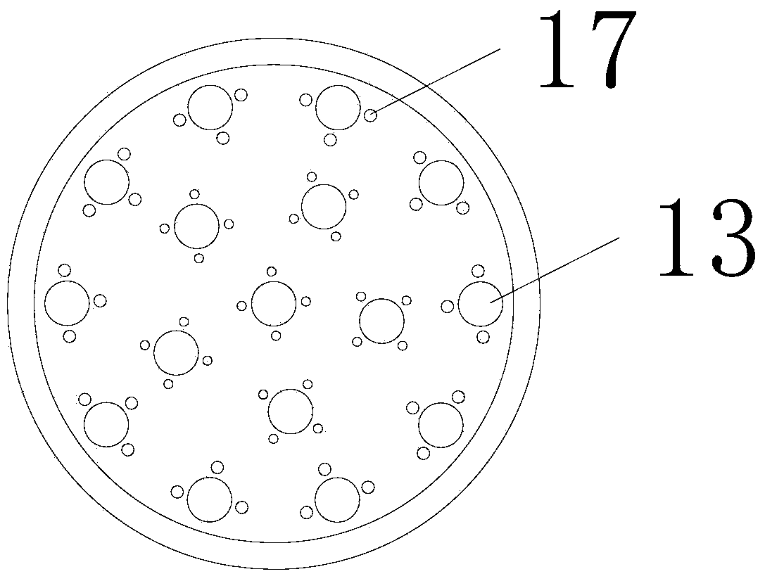 Open shell and tube condenser