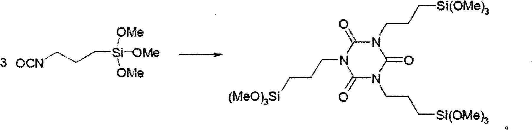 Method for preparing tri(3-trimethoxysilylpropyl) isocyanurate