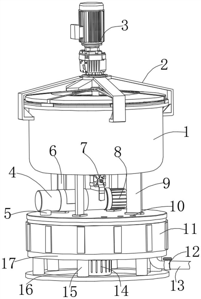 Material mixing machine for processing cooked beef food