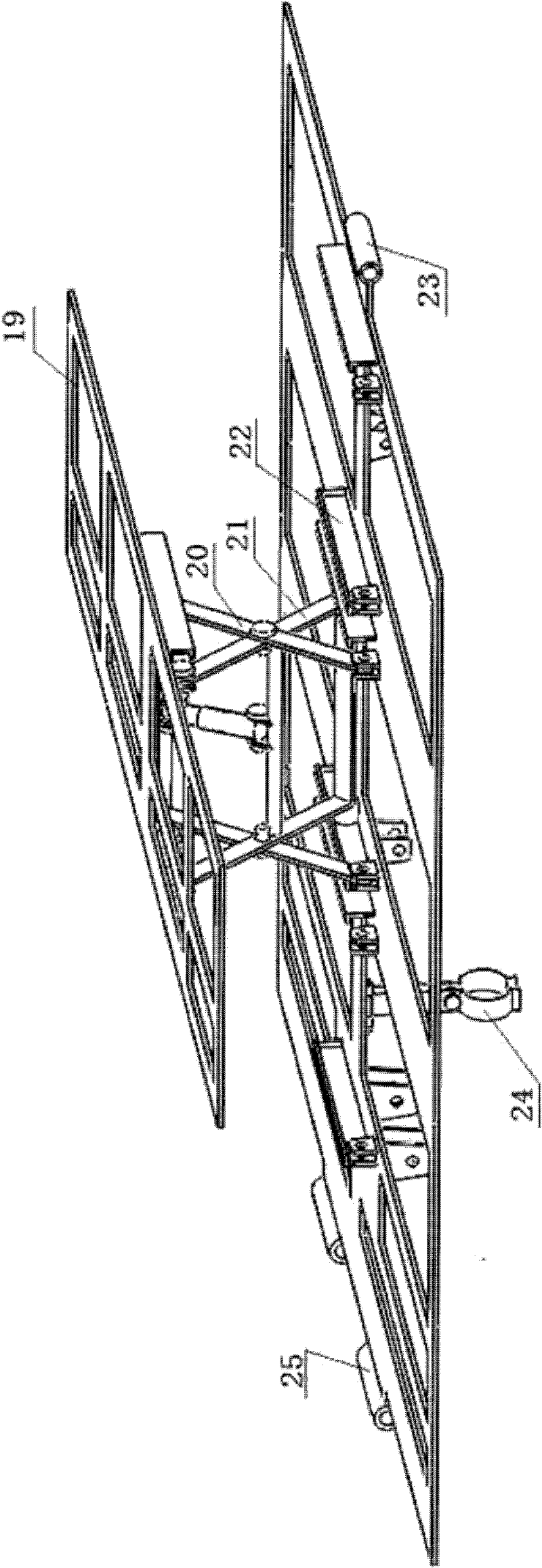 Suspension type driftage temporary supporting device and use method thereof