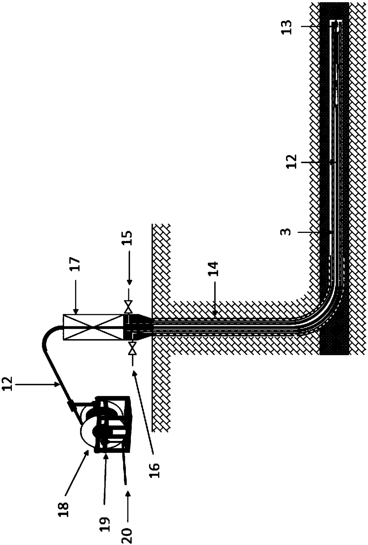 Ignition equipment for underground coal gasification process and its application