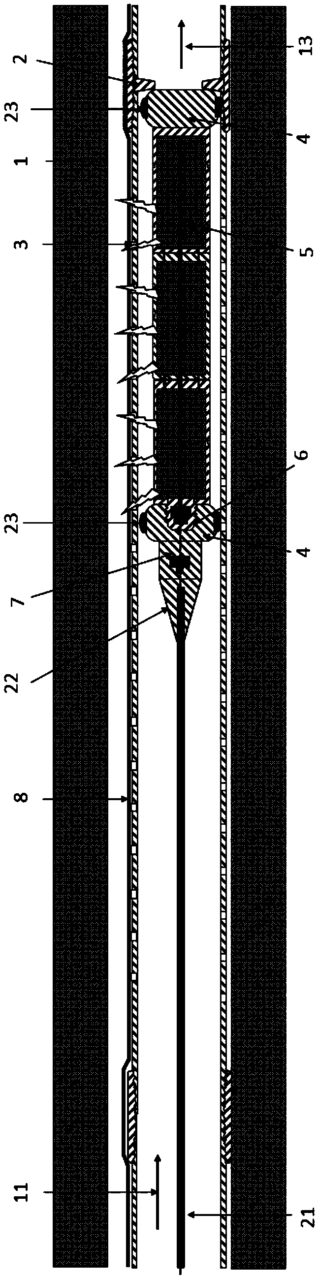 Ignition equipment for underground coal gasification process and its application