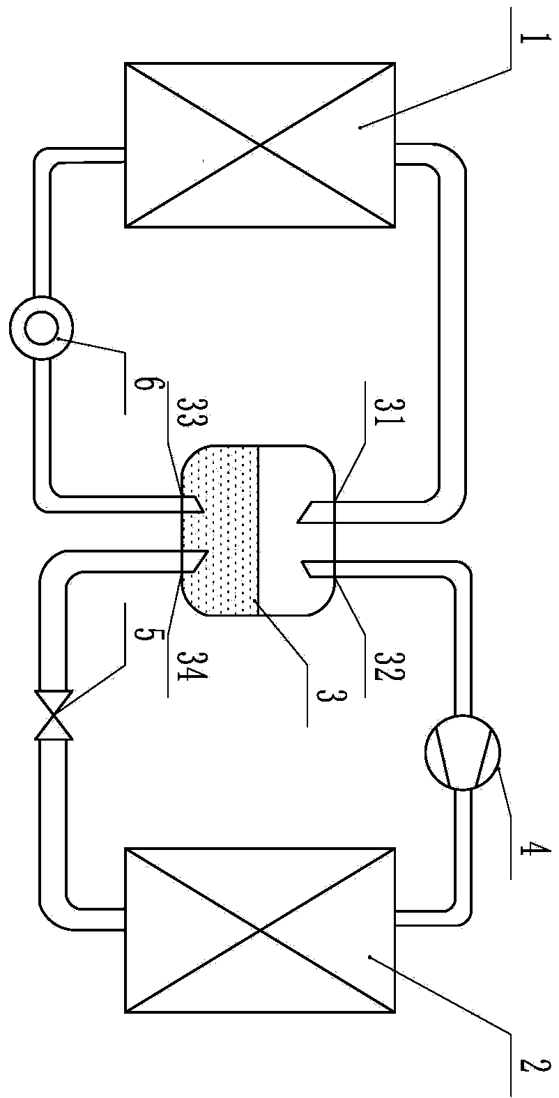 Phase change heat pump system