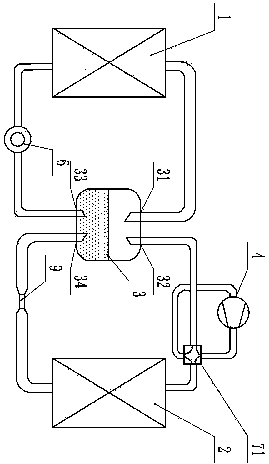 Phase change heat pump system