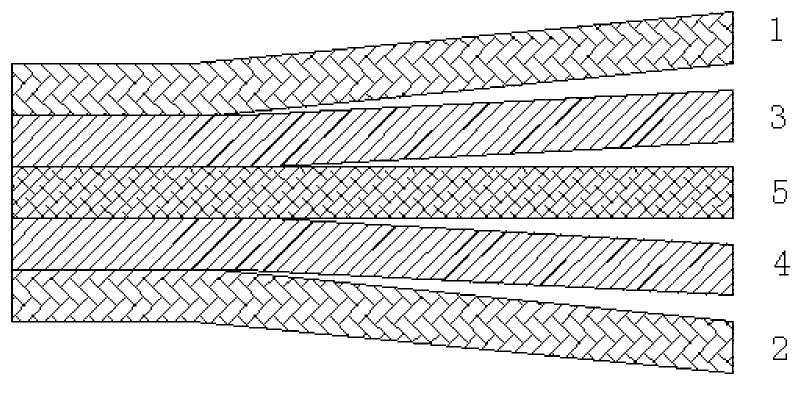 Five-layer composite freshness-keeping isolating membrane and preparation method thereof