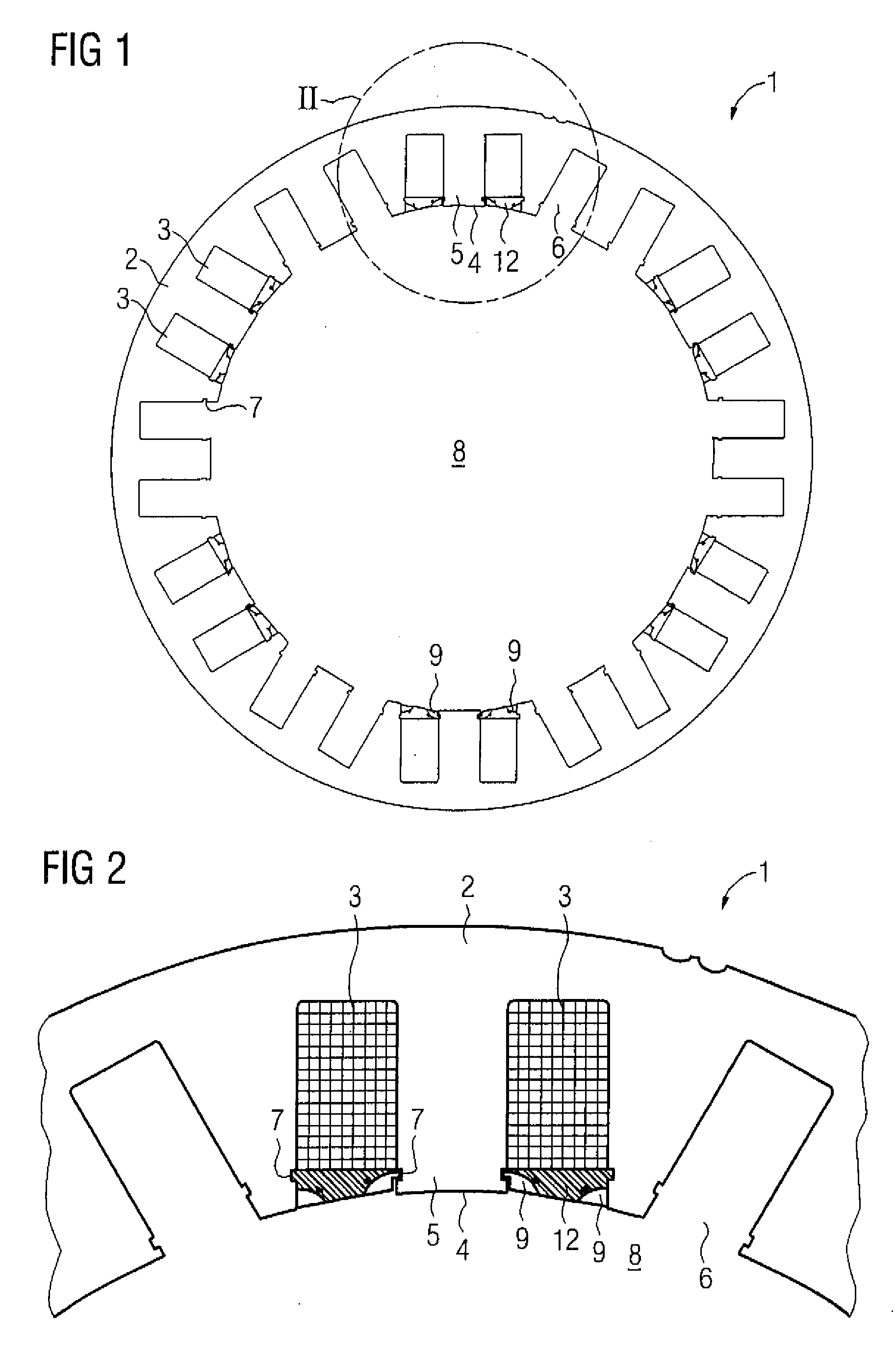 Dynamo-electrical machine with tooth-wound coils