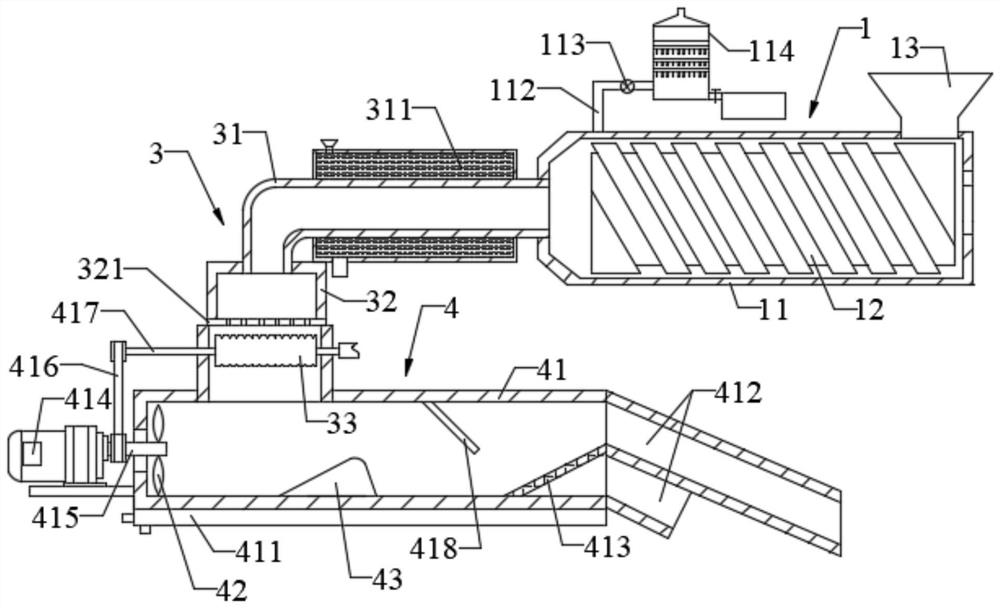 Efficient environment-friendly plastic granulation device