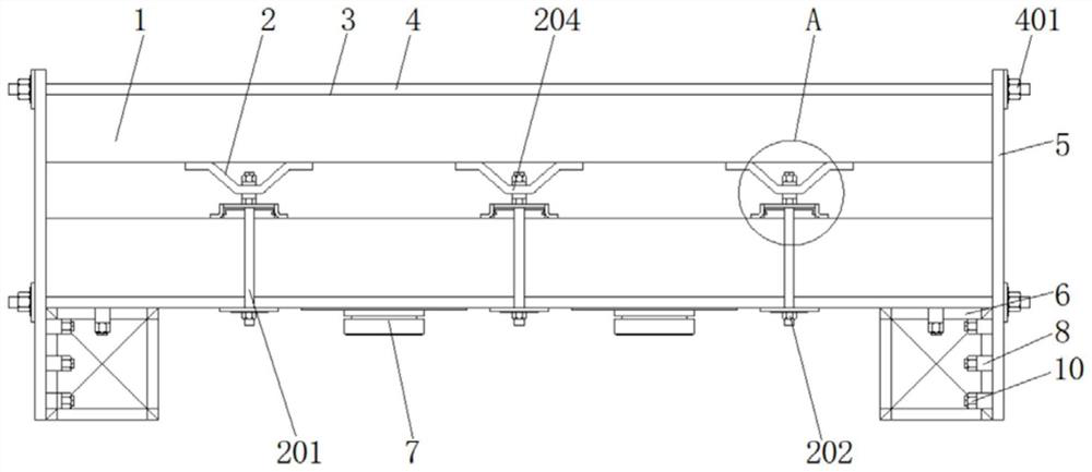 Purline-free rapid assembly type high-sound-reduction-index composite sound absorption and insulation modular structure