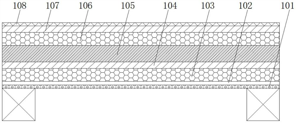 Purline-free rapid assembly type high-sound-reduction-index composite sound absorption and insulation modular structure