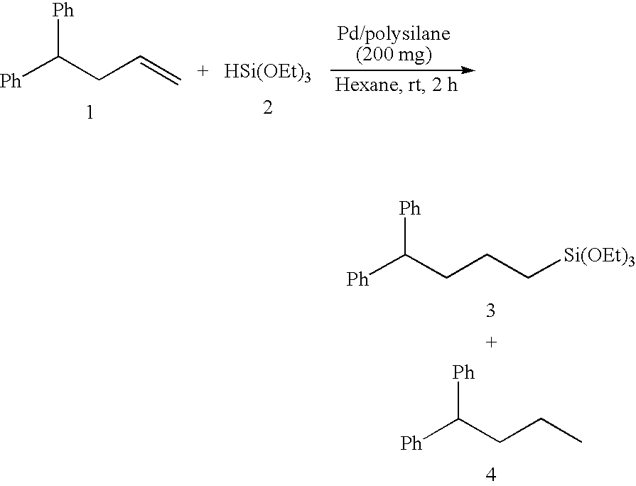 Polysilane-Supported Transition Metal Catalyst