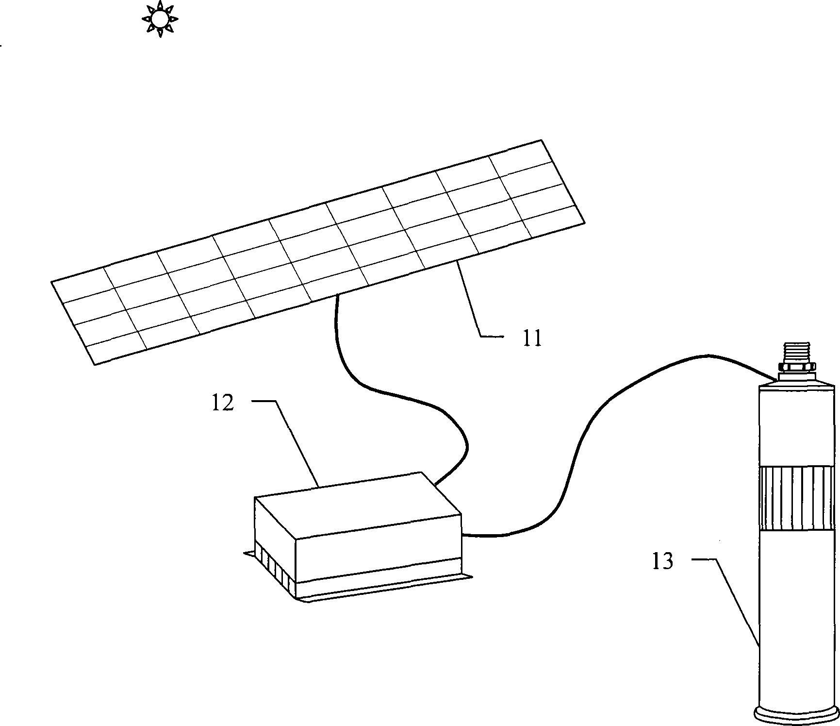 Anti-blocking gravity-type underground drip irrigation system for photovoltaic water lifting