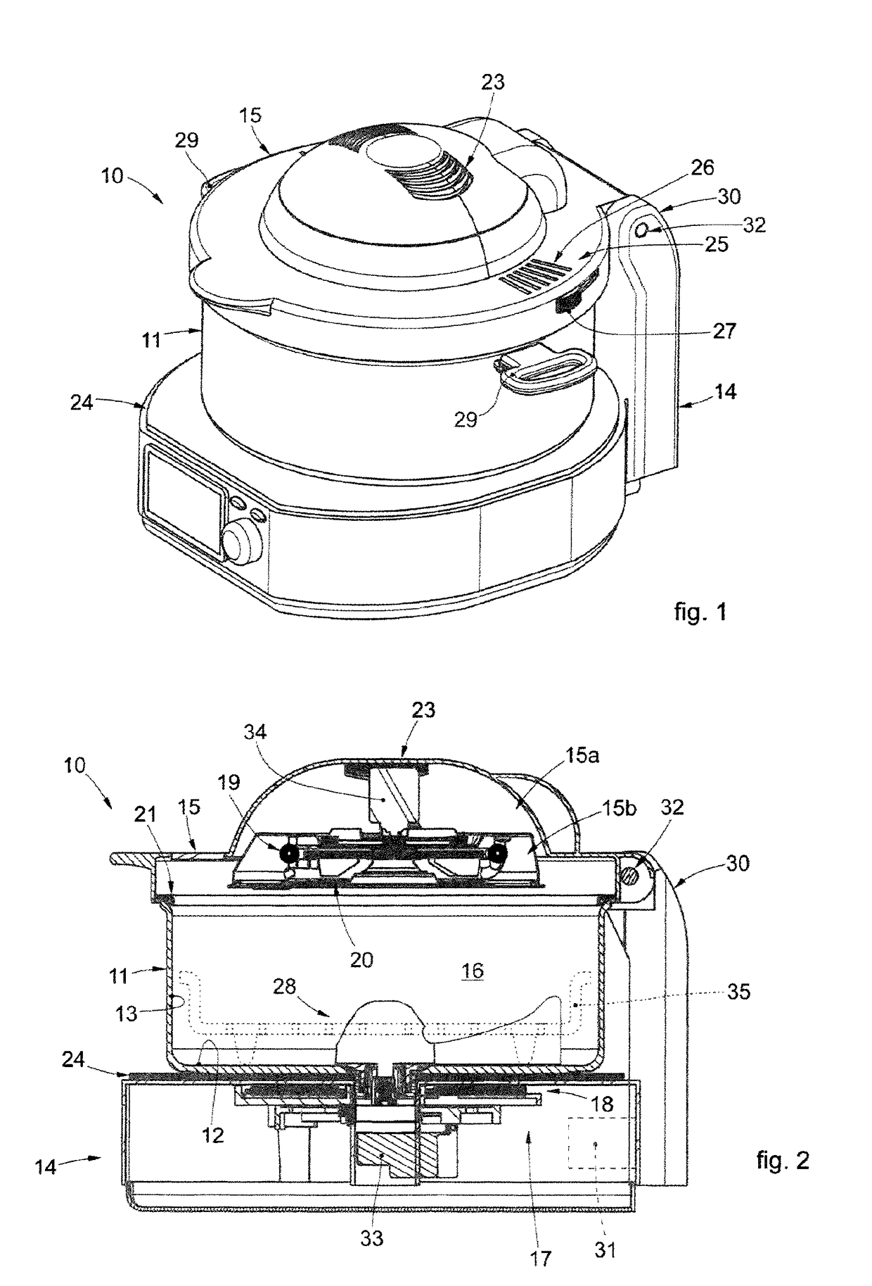 Autonomous apparatus for cooking food