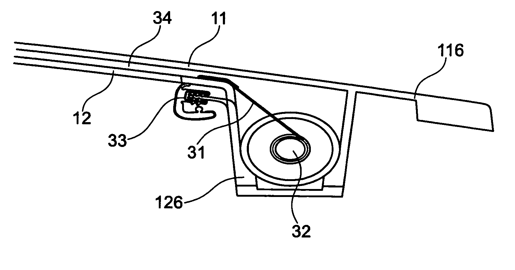 Device for obturation of an aperture for an automobile vehicle, method of manufacture and corresponding vehicle