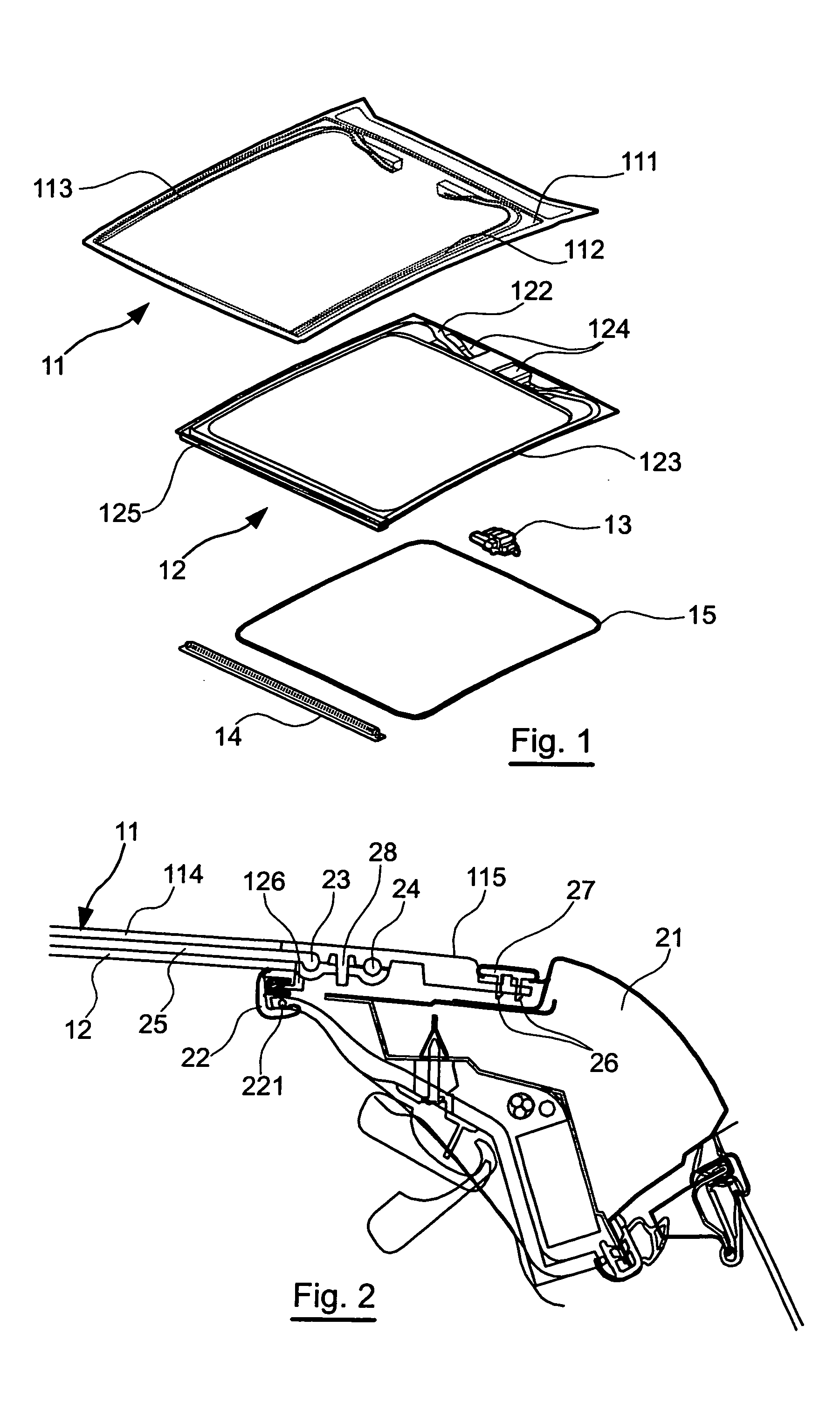 Device for obturation of an aperture for an automobile vehicle, method of manufacture and corresponding vehicle