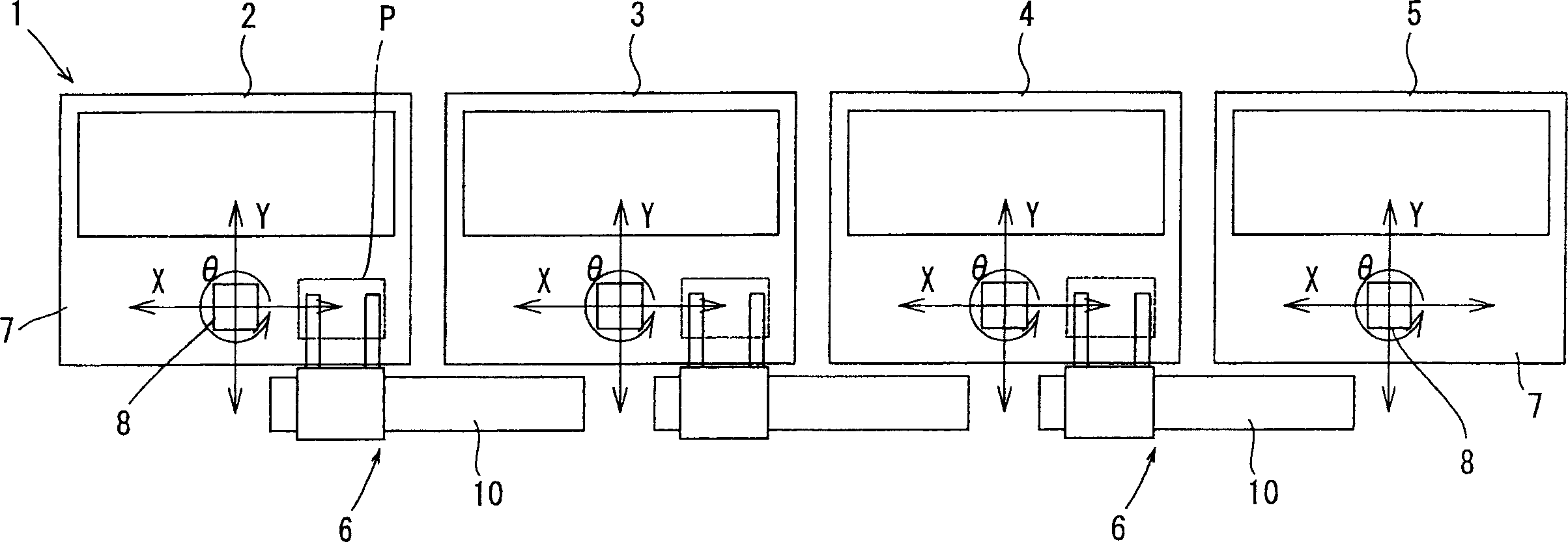 Base plate conveying device