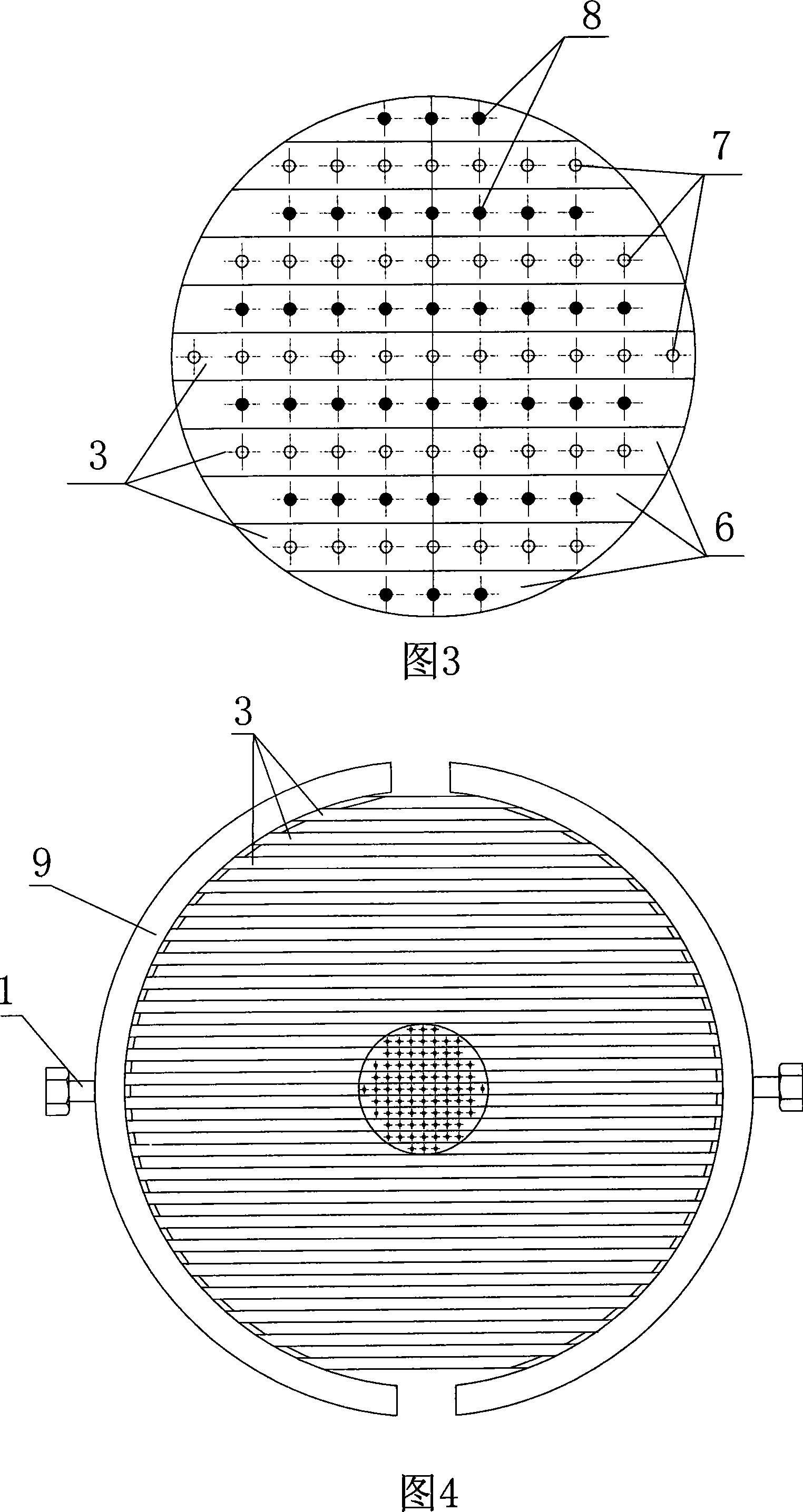 Large-area pectinate spraying head used for metal organic chemical gas phase deposition device