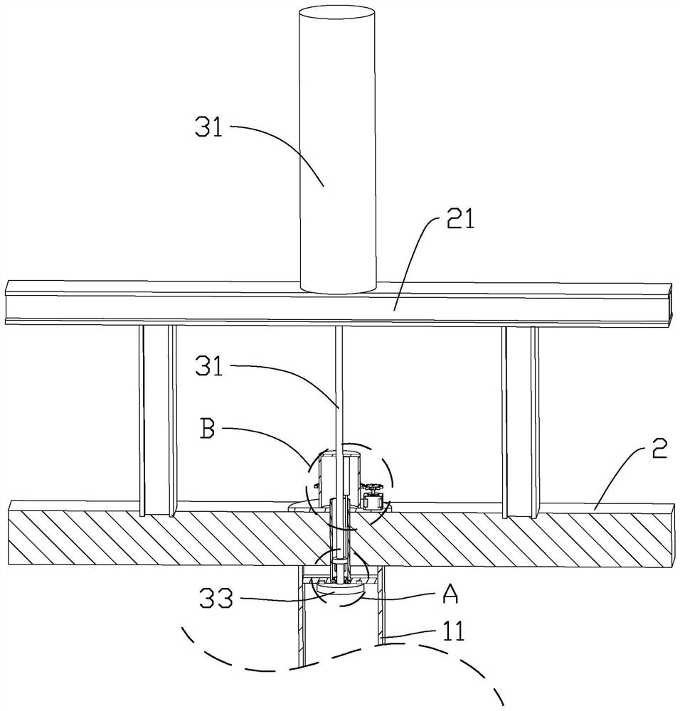 Butt-joint installation method for rectangular steel stand columns through first beam and second column lifting in narrow space