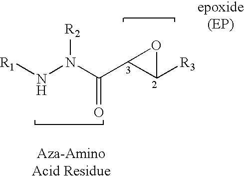 Aza-peptide epoxides