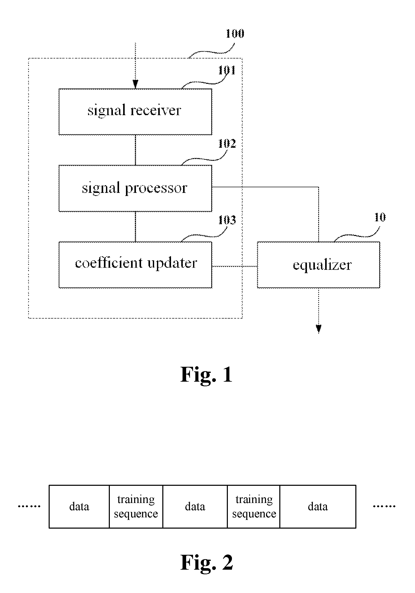 Updating apparatus and method for equalizer coefficient, receiver and otpical communication system