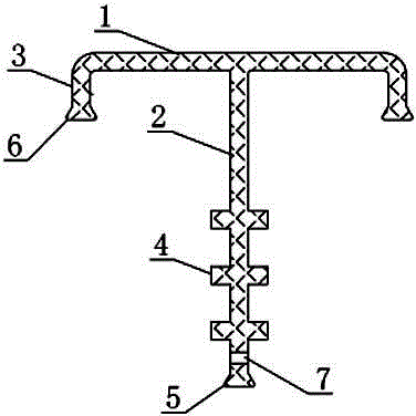 Geomembrane anchoring part