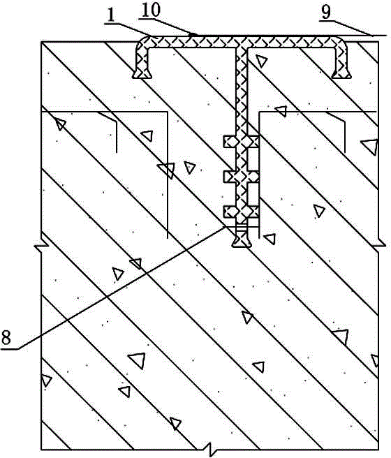 Geomembrane anchoring part