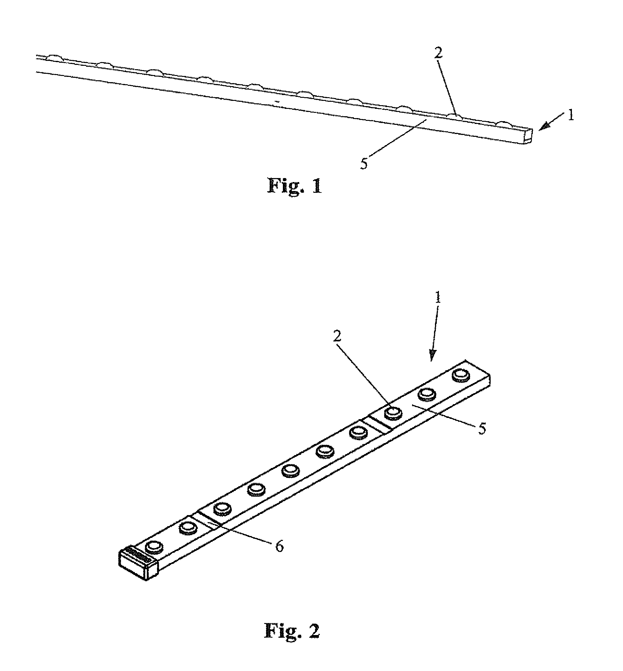 Lamp chain, method and the tooling for making the same