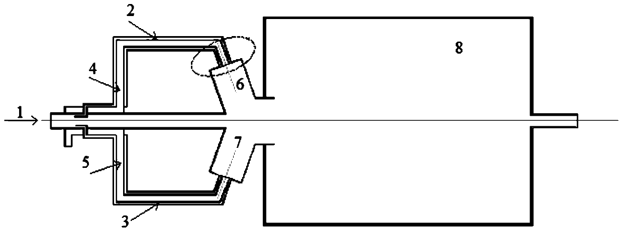 Flameless combustion heating boiler system for realizing near-zero emission of NOx