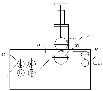 Synthetic leather punching device and punching process