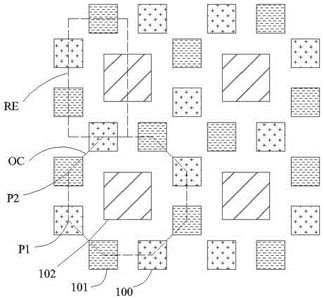 OLED pixel arrangement structure and display device