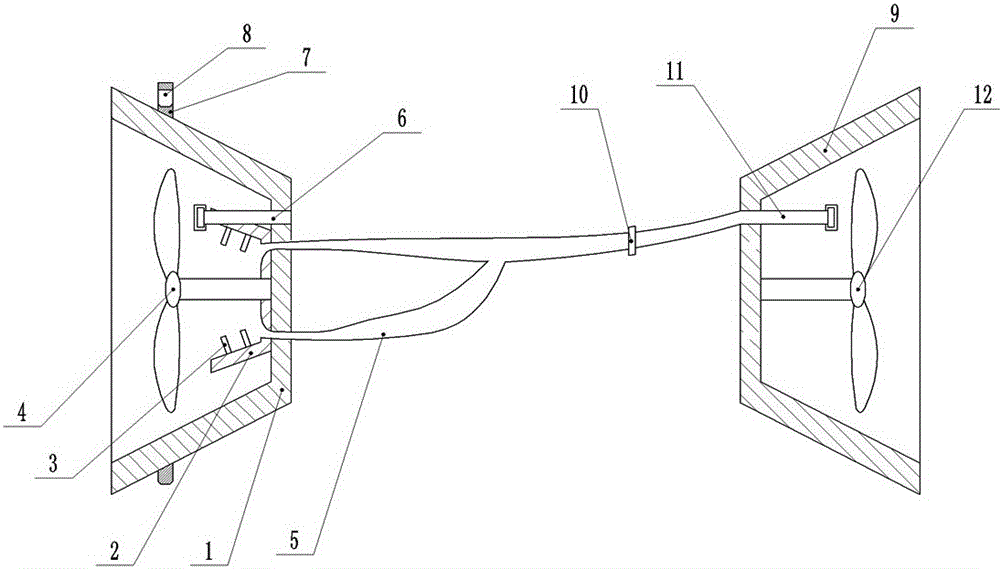 Double-face paint spraying device