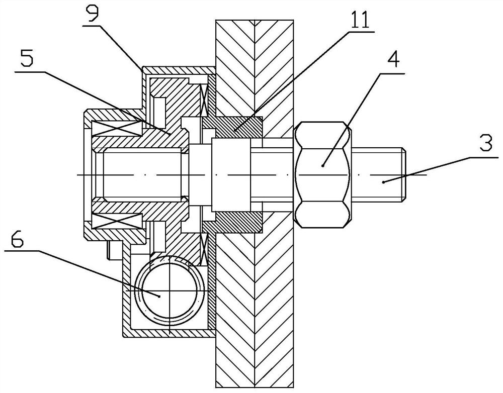 A connection unlocking mechanism based on worm drive