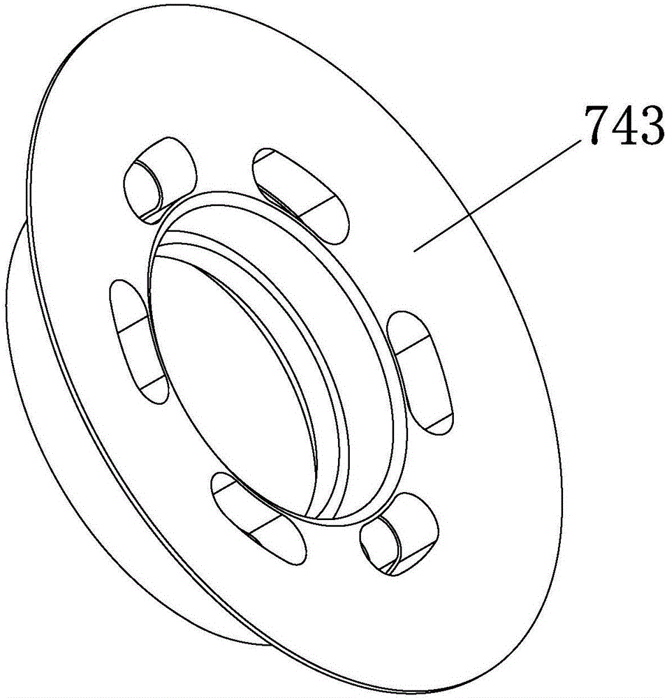 Flange used for heating tube of plastic inner container of water heater