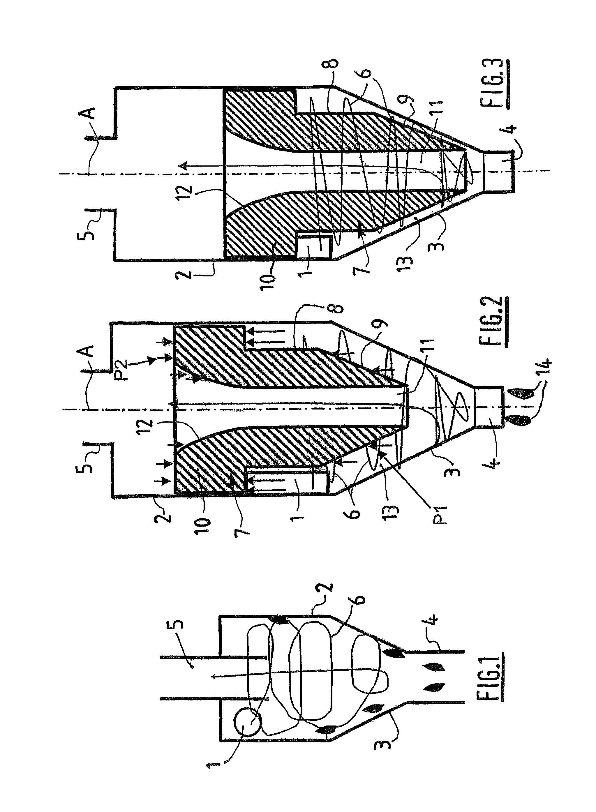 Cyclone separator device for gas-oil separation