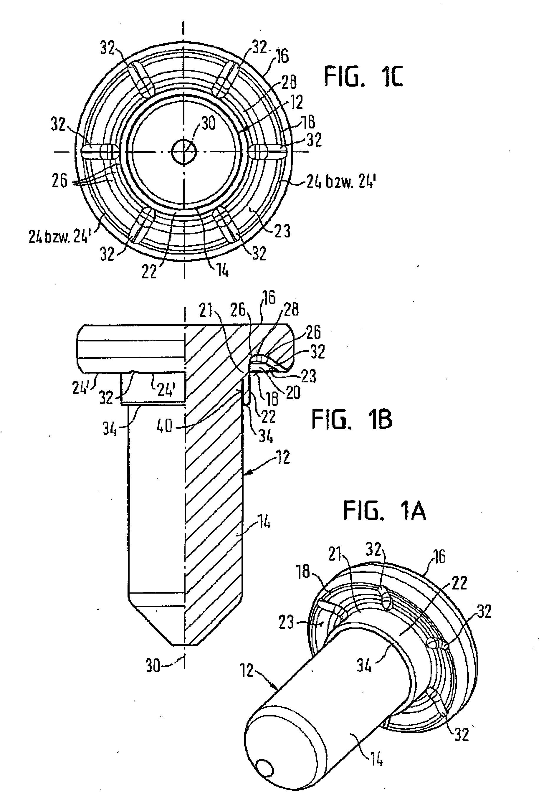 Element attachable by riveting to a sheet metal part and also a component assembly and a method for the production of the component assembly