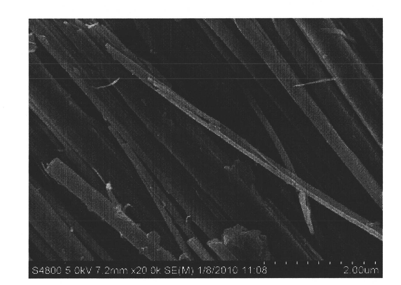 Method absorbing lead ions in sewage with tremolite amianthine