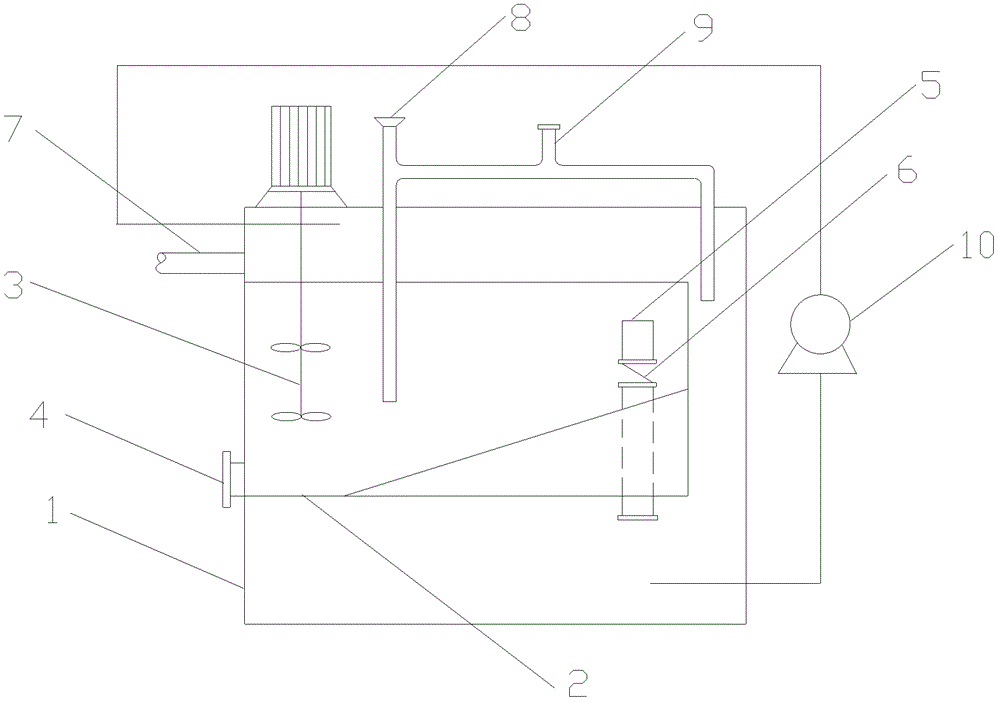 Device for synchronously neutralizing and heating low-temperature acidic waste water