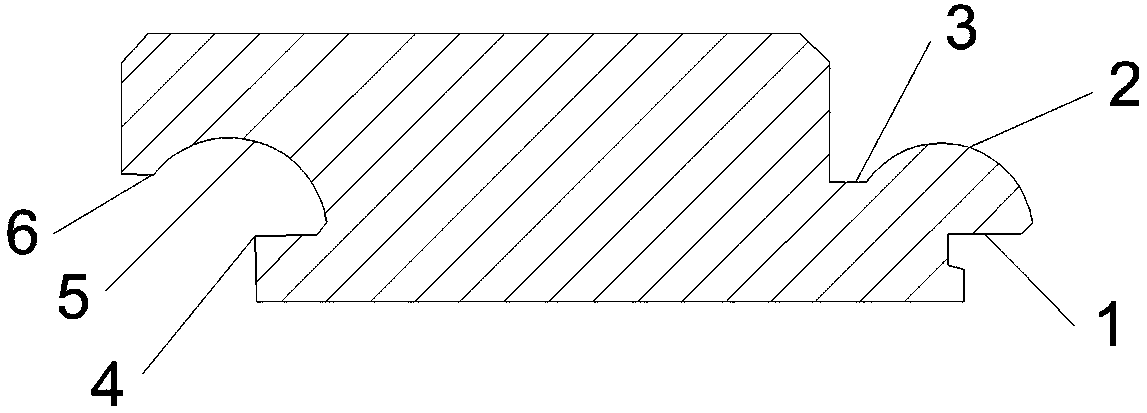 Floor and wallboard damp-proof arc lock catch structure