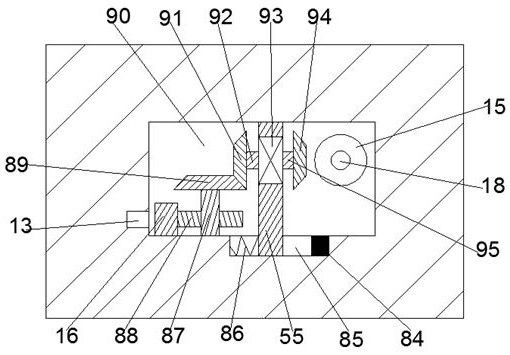 An automatic crushing device for vine medicinal materials