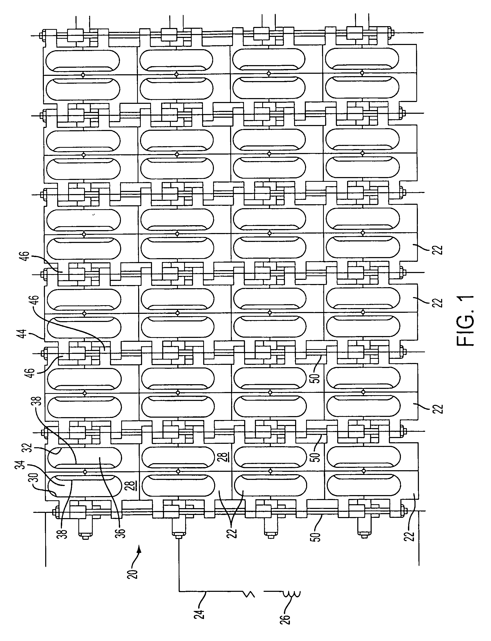 Floating breakwater system and method for dissipating wave energy