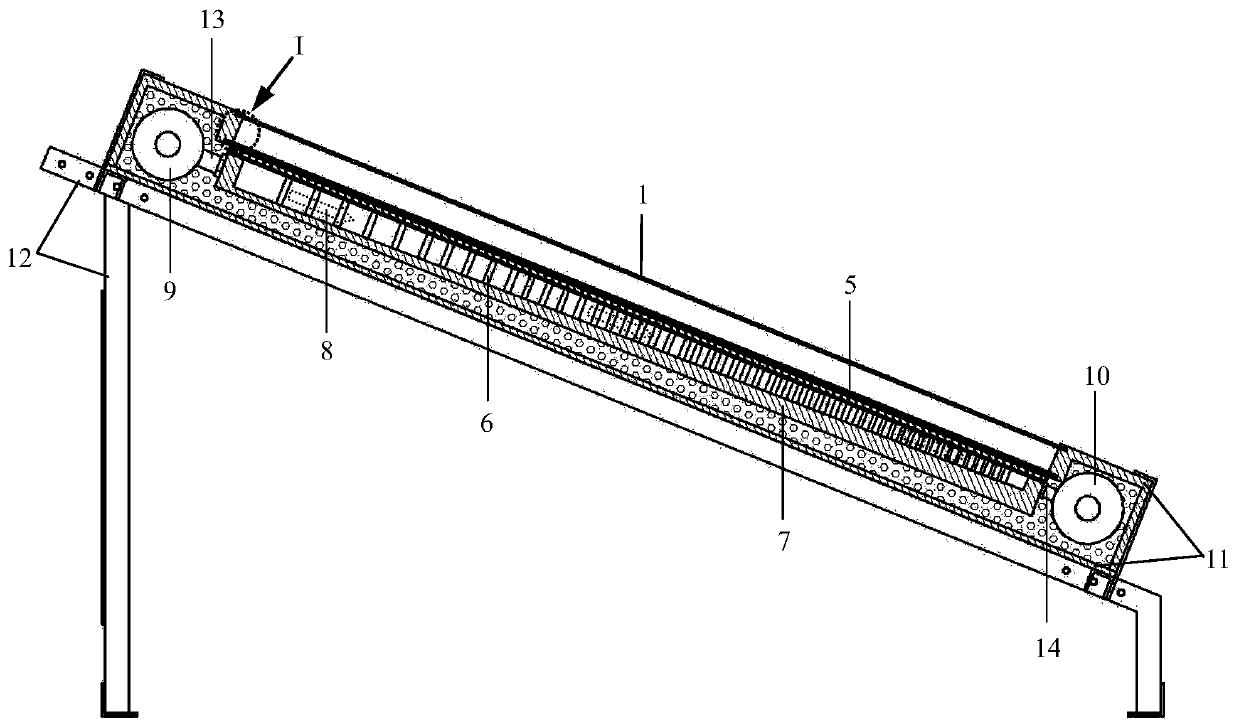 A solar photovoltaic photothermal heat collection device