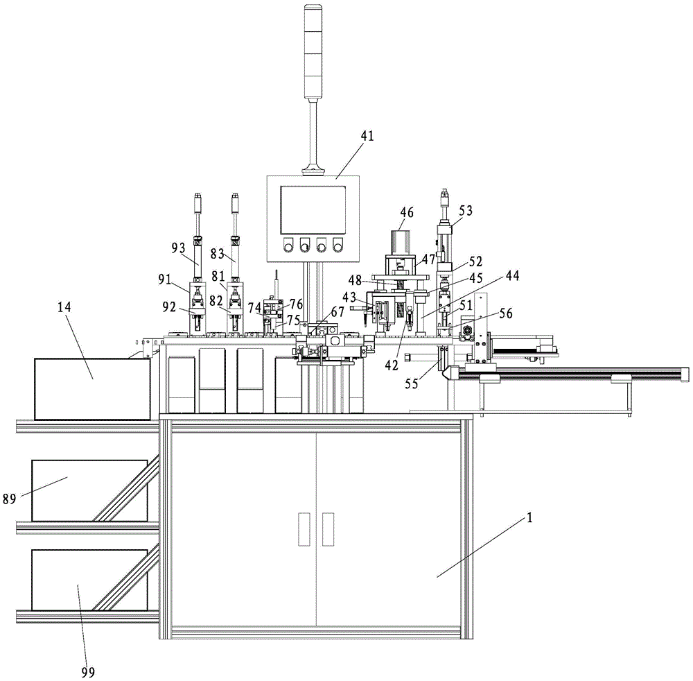 Integrated commutator detection device and detection method thereof