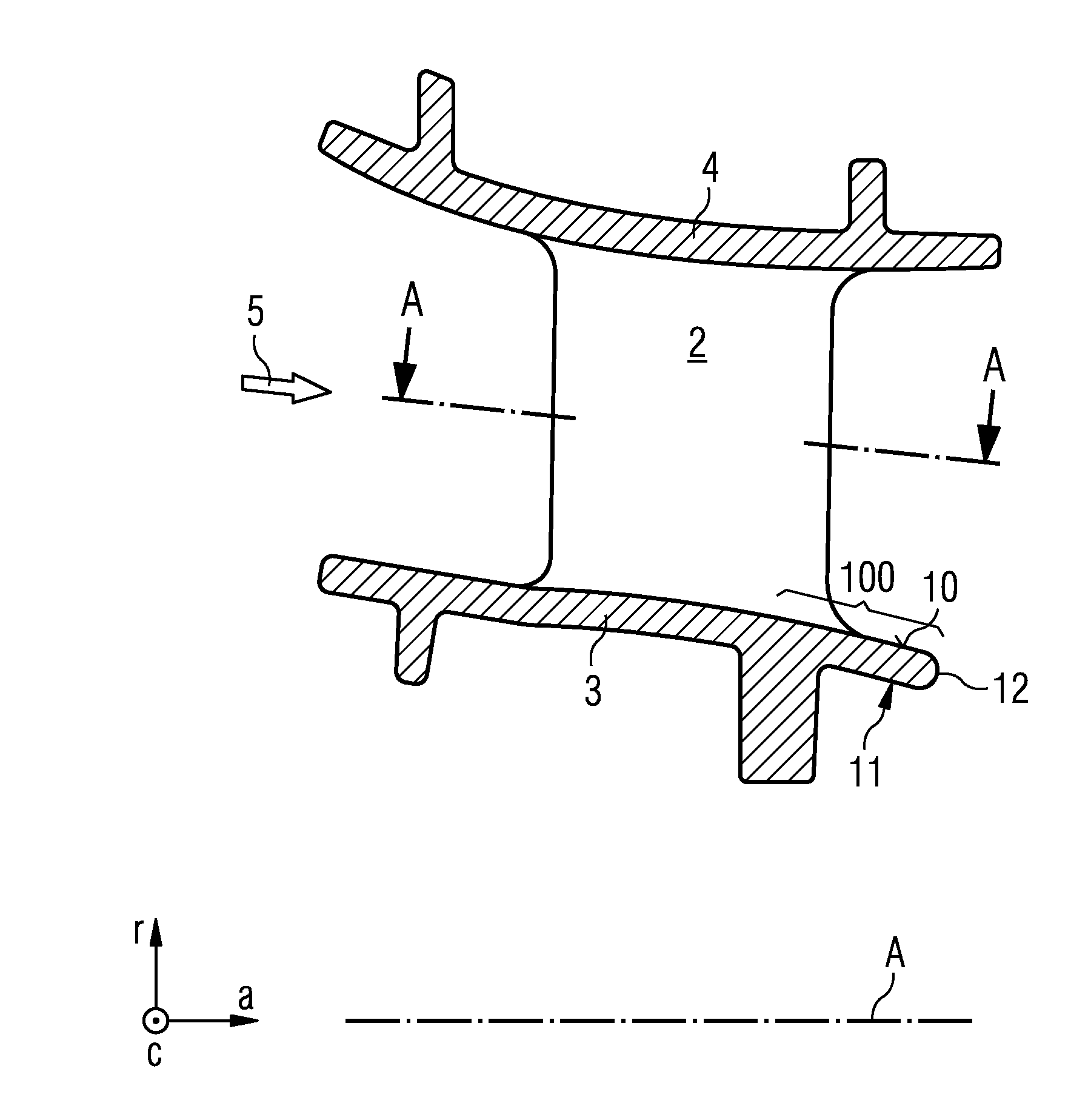 Turbine nozzle segment and corresponding gas turbine engine